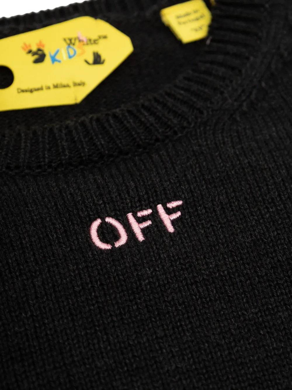 Off-White Kids Arrows Diagonals sweater Zwart