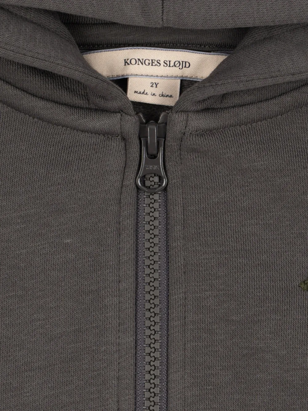 Konges Sløjd Lou hoodie met rits Grijs