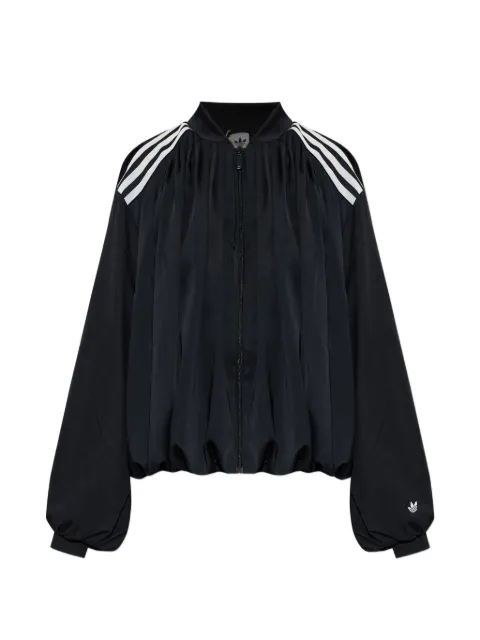 adidas satin pleated track top