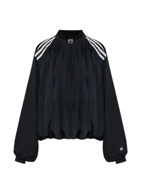 adidas satin pleated track top