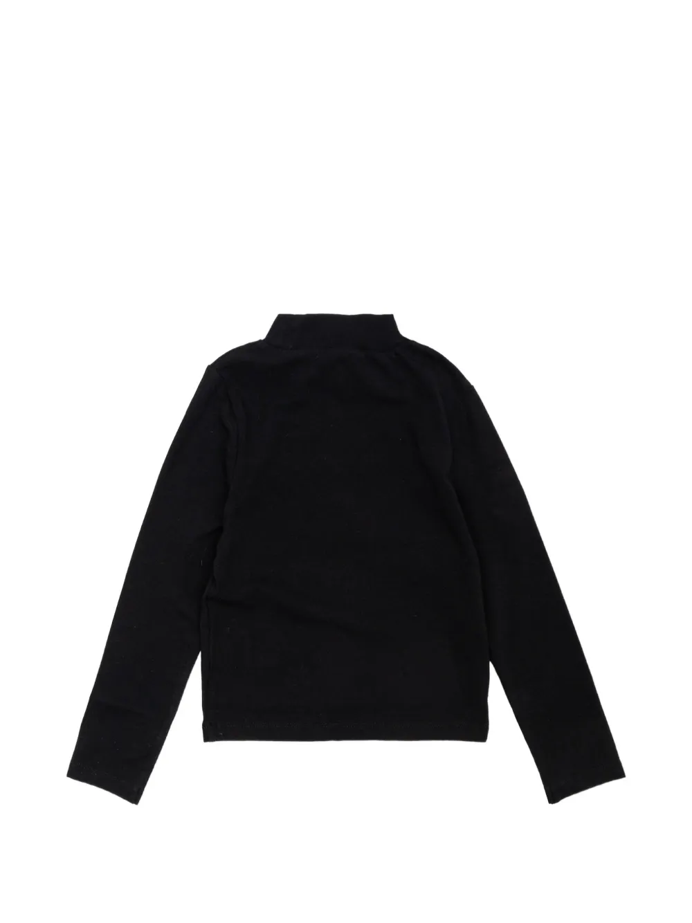 Off-White Kids logo-print high-neck sweater Zwart