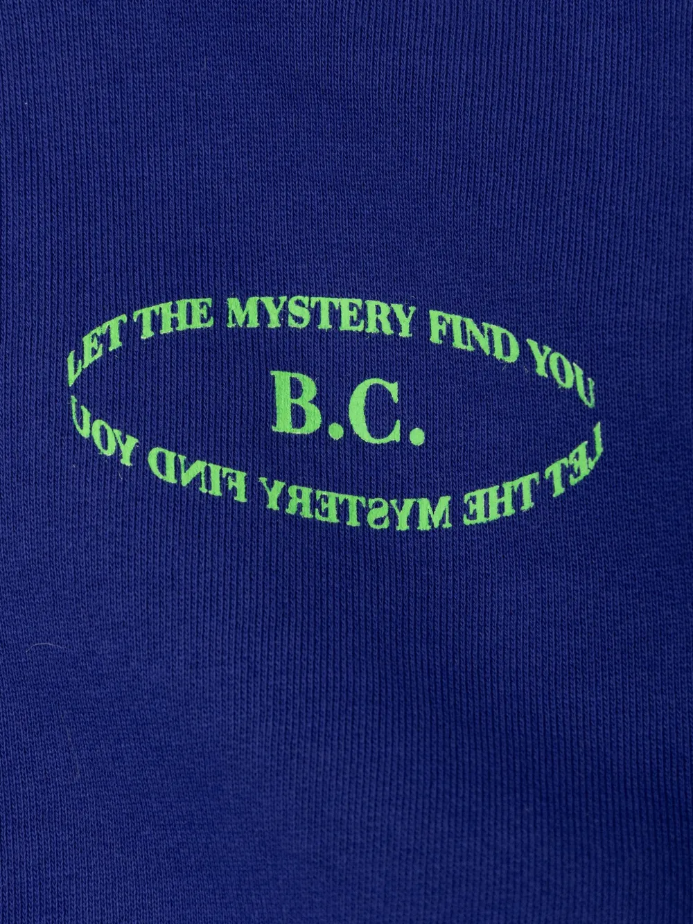 Bobo Choses Mistery logo-print quarter-zip sweater Blauw