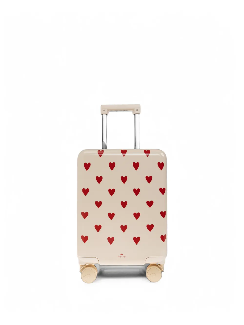 Konges Sløjd heart-print suitcase - Toni neutri