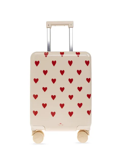 Konges Sløjd heart-print suitcase