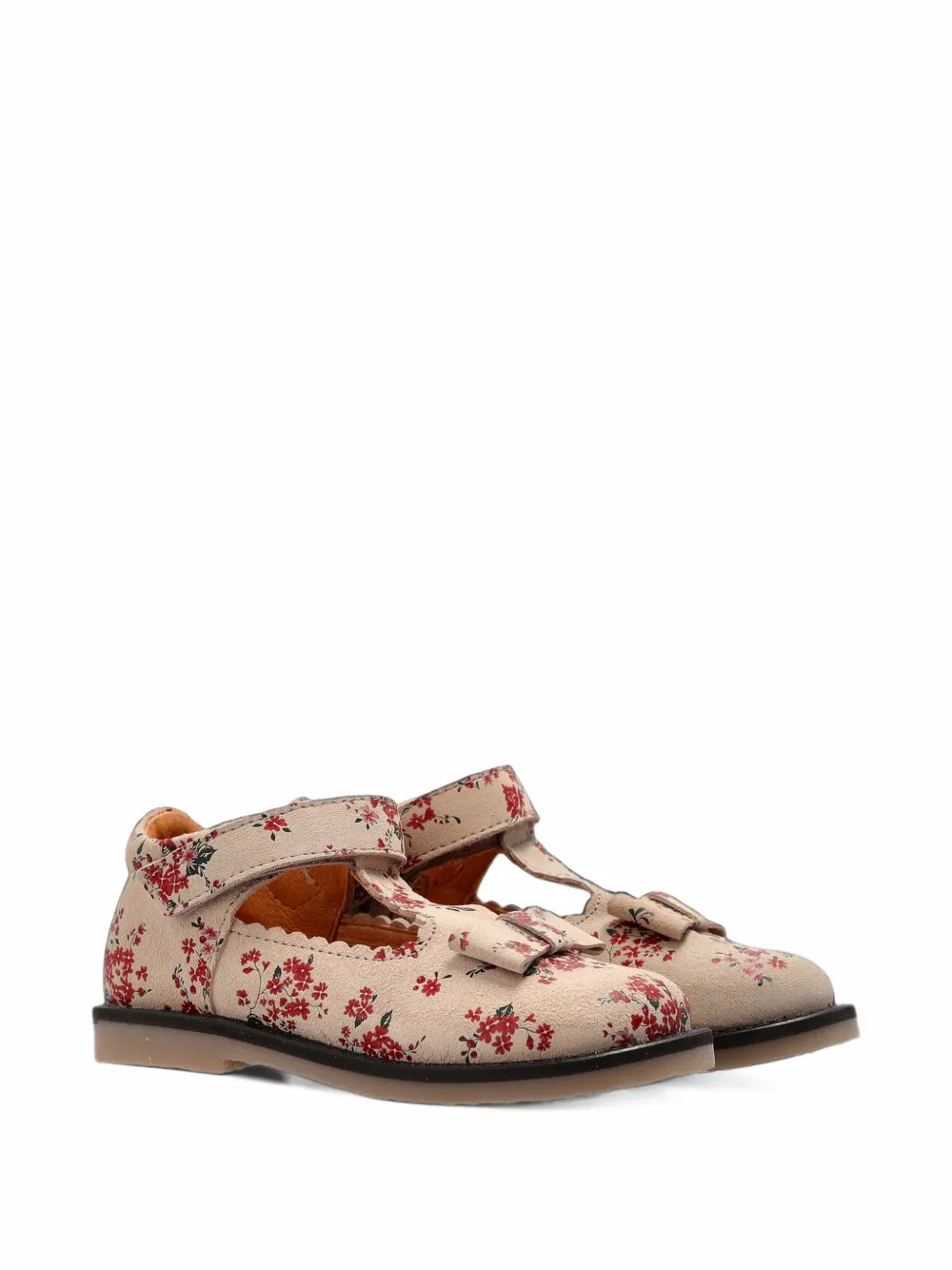 WHEAT Lucia floral-print Mary Jane ballerinas - Rose