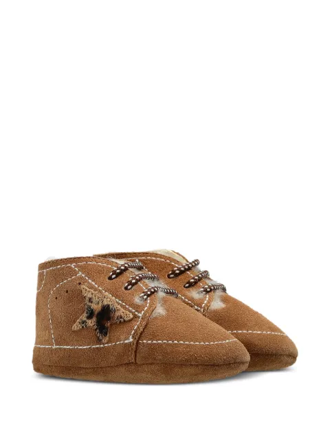 Golden Goose Kids leopard-print star pre-walkers