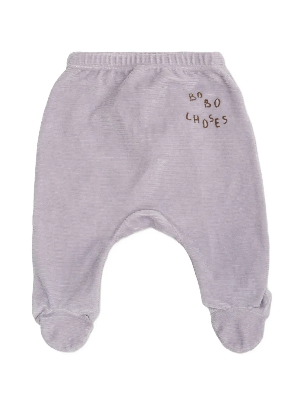 Bobo Choses Broek met geborduurd logo en voeten Paars