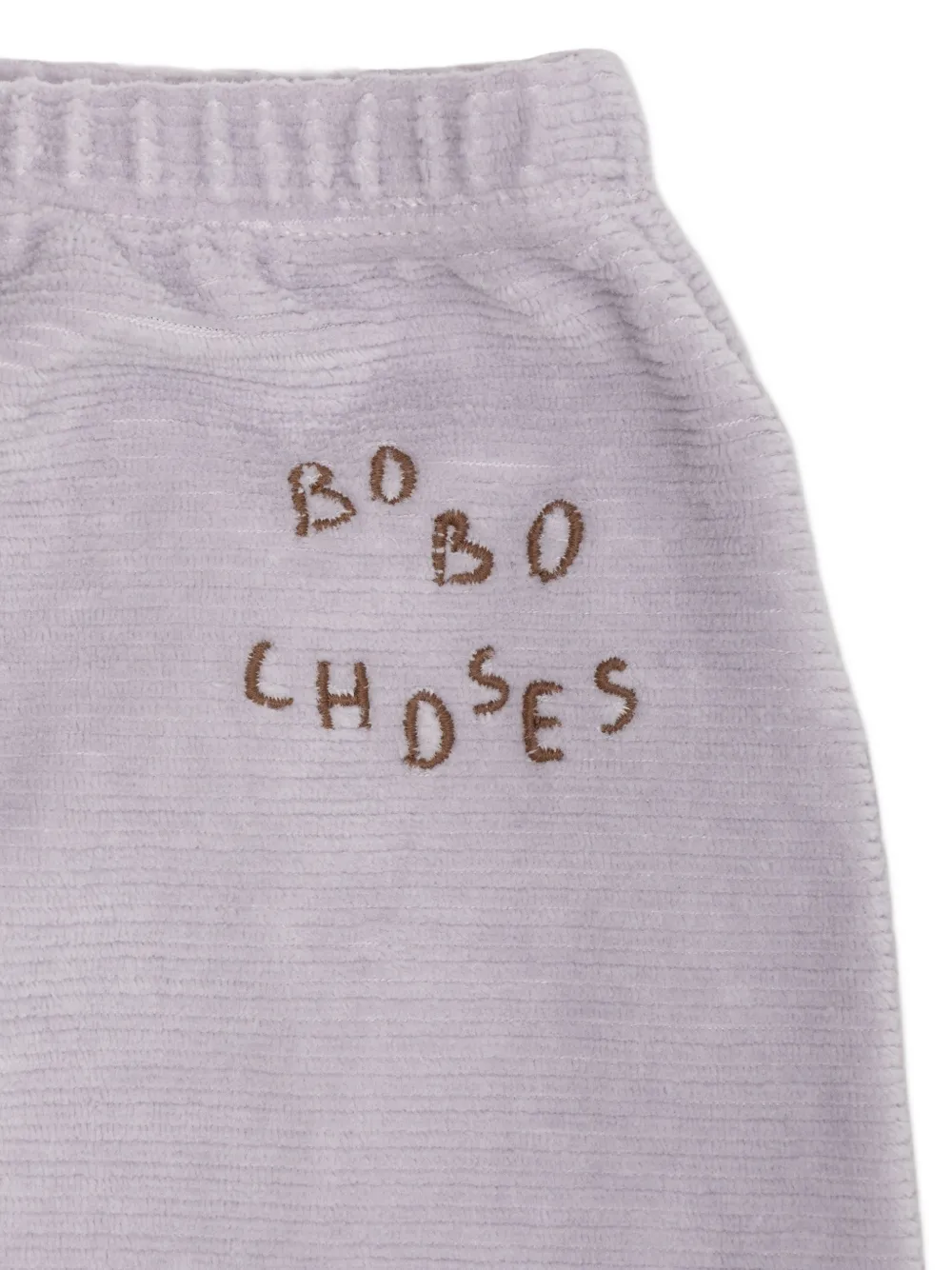 Bobo Choses Broek met geborduurd logo en voeten Paars