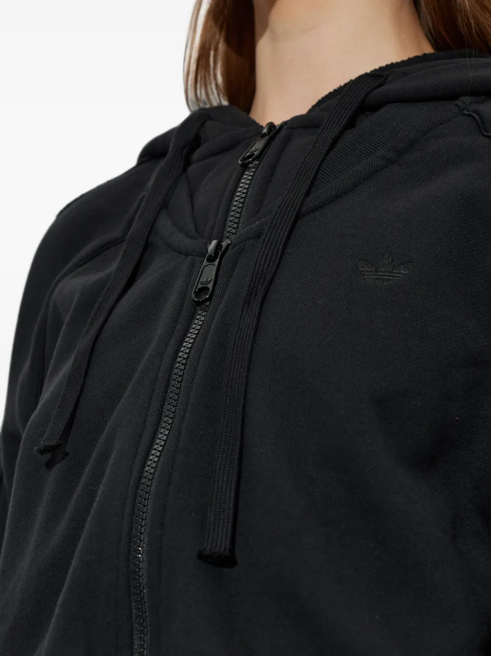 adidas SST double front hoody Zwart