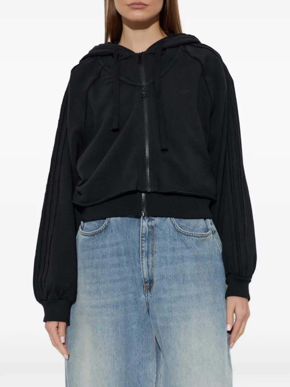 adidas SST double front hoody Zwart