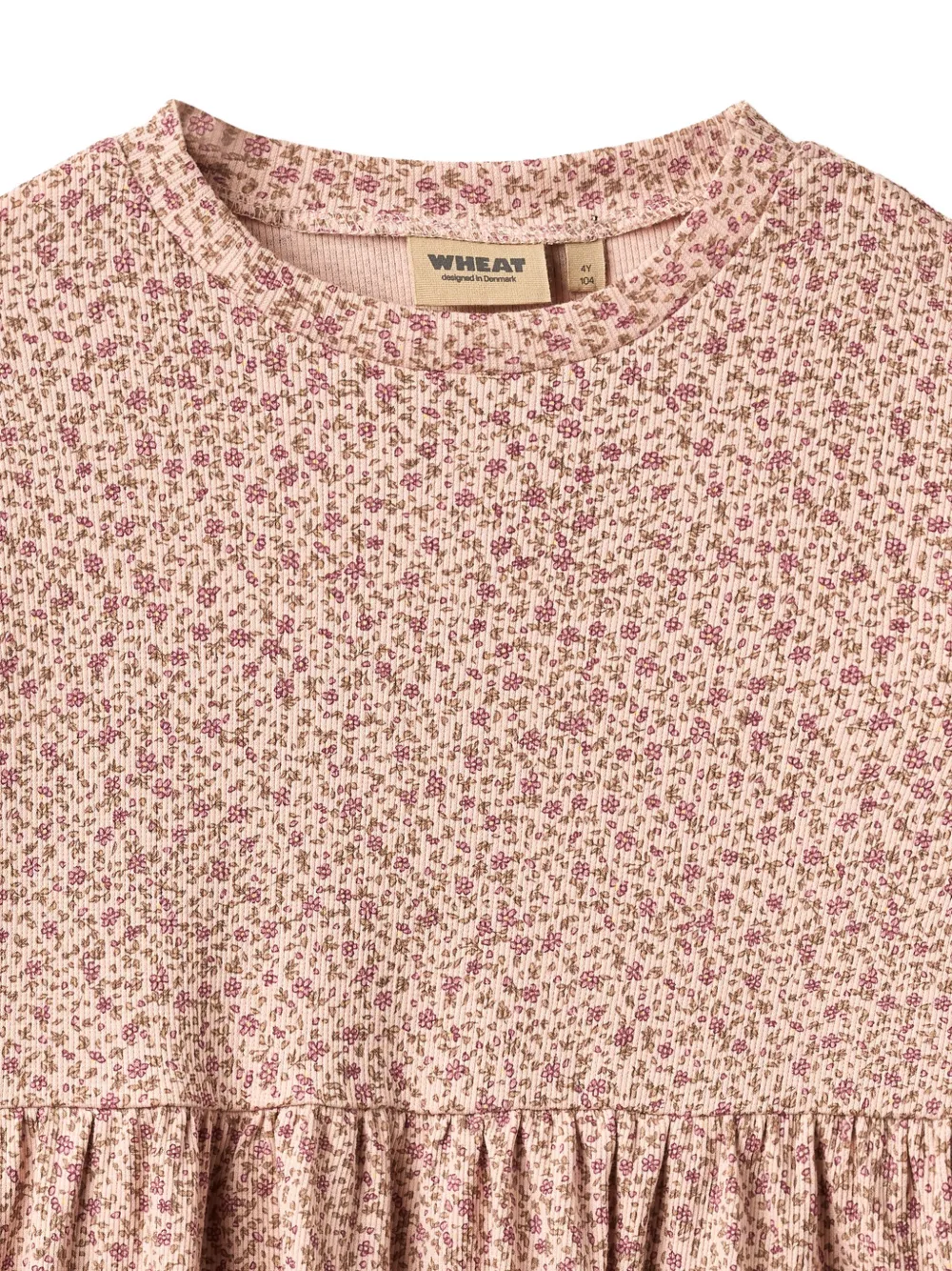 WHEAT Sessa mini-jurk met bloemenprint en lange mouwen Roze