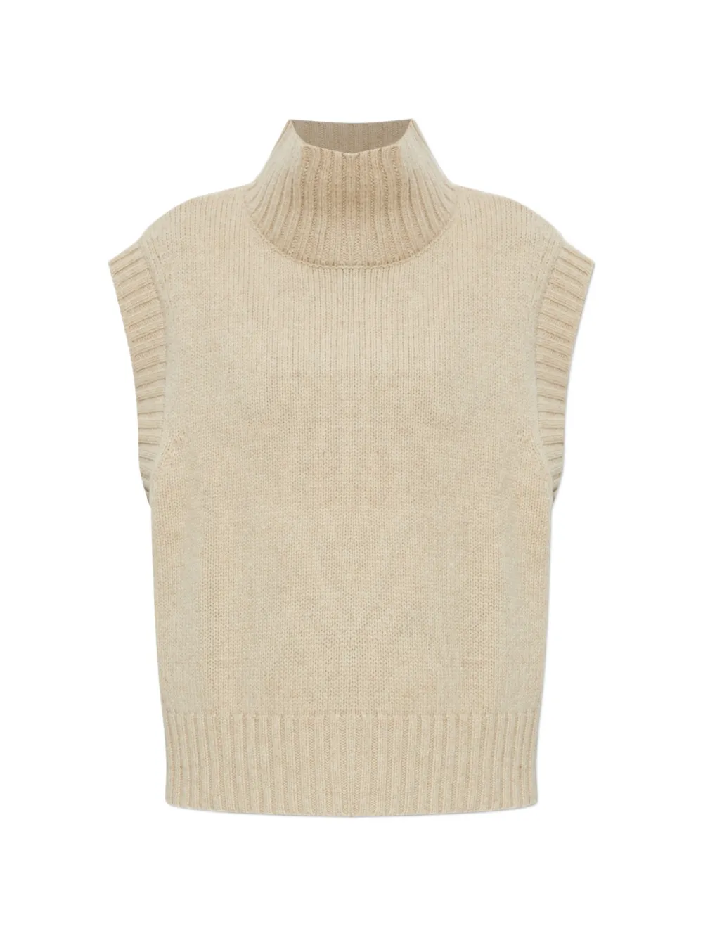 RETHINKIT STUDIOS turtleneck knit vest - Toni neutri