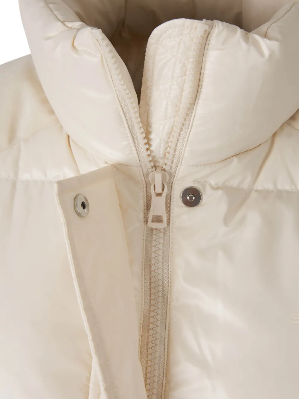 Sporty & Rich quilted logo-print gilet Beige
