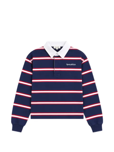 Sporty & Rich Camisa polo Blondie Serif listrada
