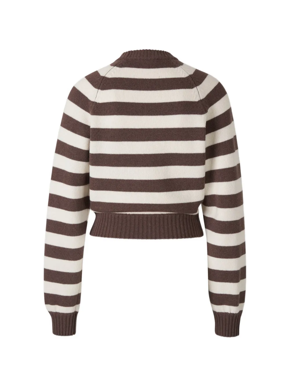 Sporty & Rich striped wool sweater Bruin