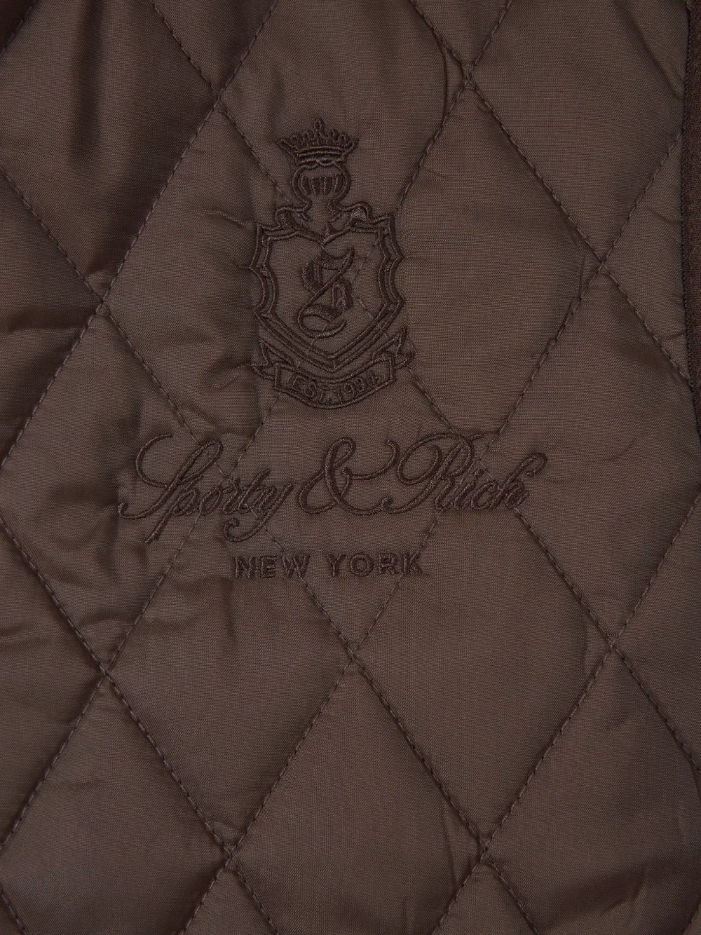 Sporty & Rich quilted gilet Bruin