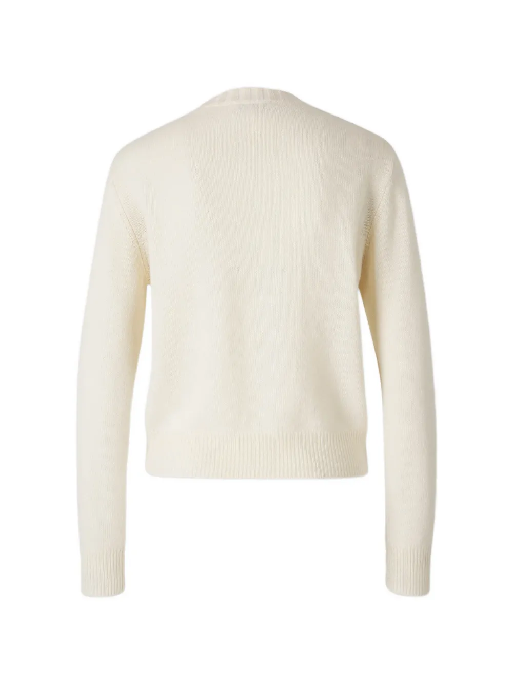 Sporty & Rich rhinestone-logo sweater Beige