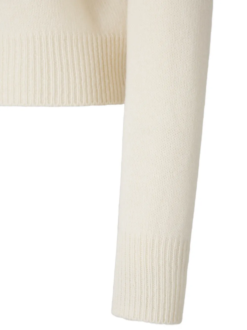 Sporty & Rich rhinestone-logo sweater Beige
