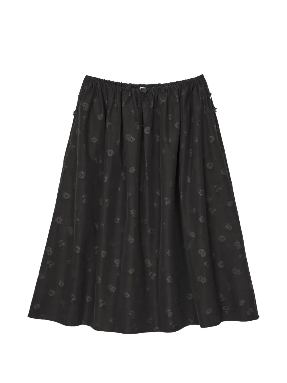 Cecilie Bahnsen Fiella ditsy bellis jacquard midi skirt Zwart