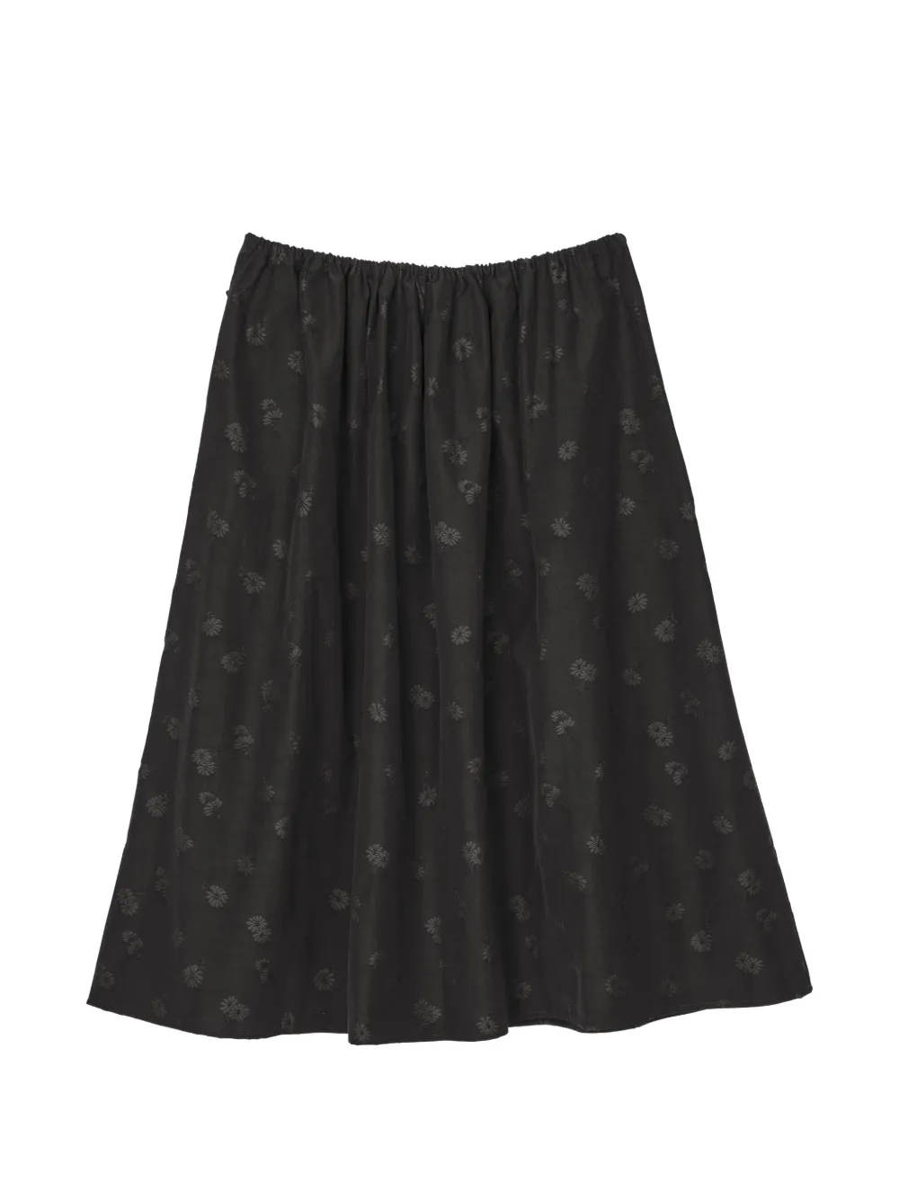 Cecilie Bahnsen Fiella ditsy bellis jacquard midi skirt Zwart