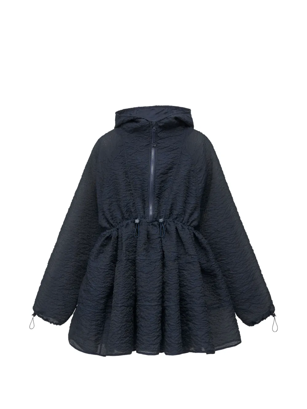 Cecilie Bahnsen CBFreesia quilted-effect hooded mini dress Blauw