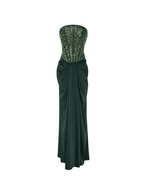 Rami Al Ali sequin-embellished draped maxi dress