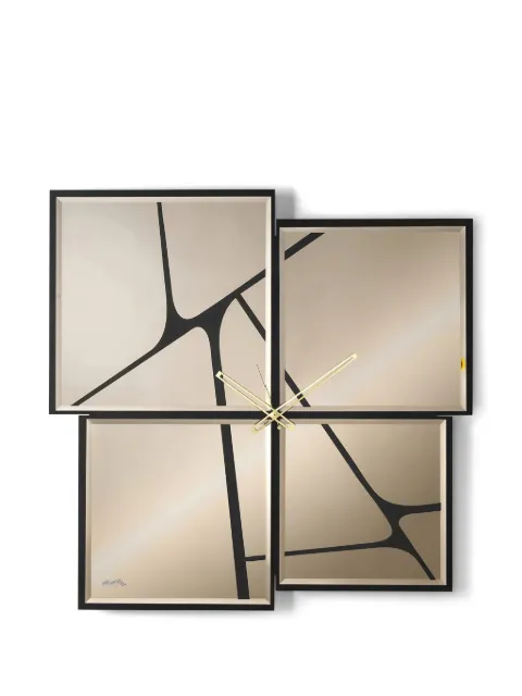 Arti & Mestieri Sintesi 70 Metropolitan square-panels wall clock