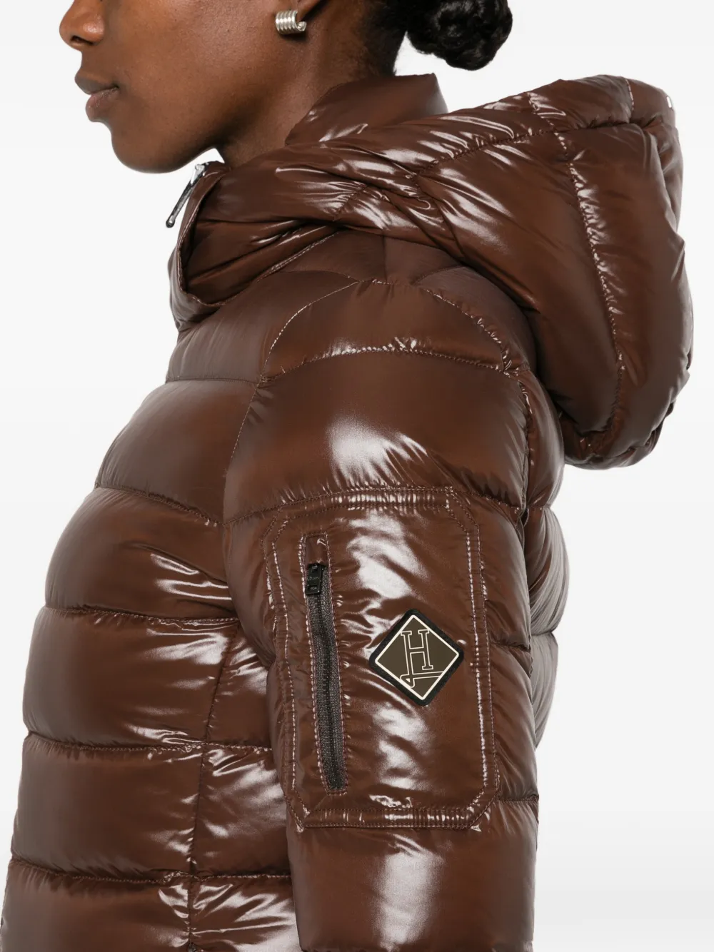 Herno quilted hooded jacket Bruin