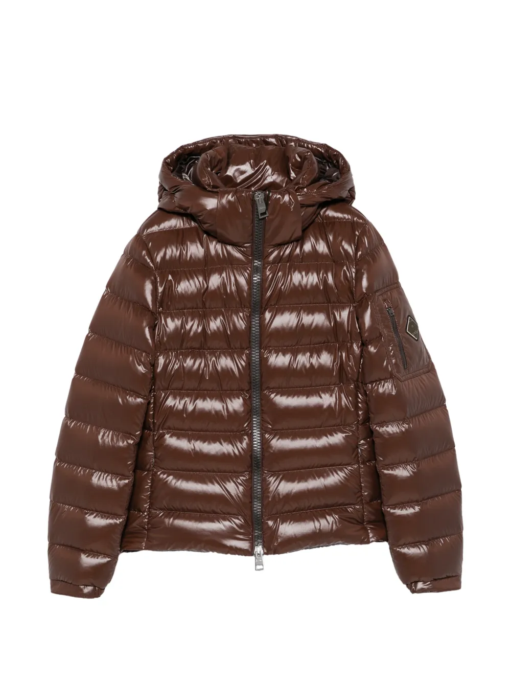 Herno Gesteppte Kapuzenjacke - Braun