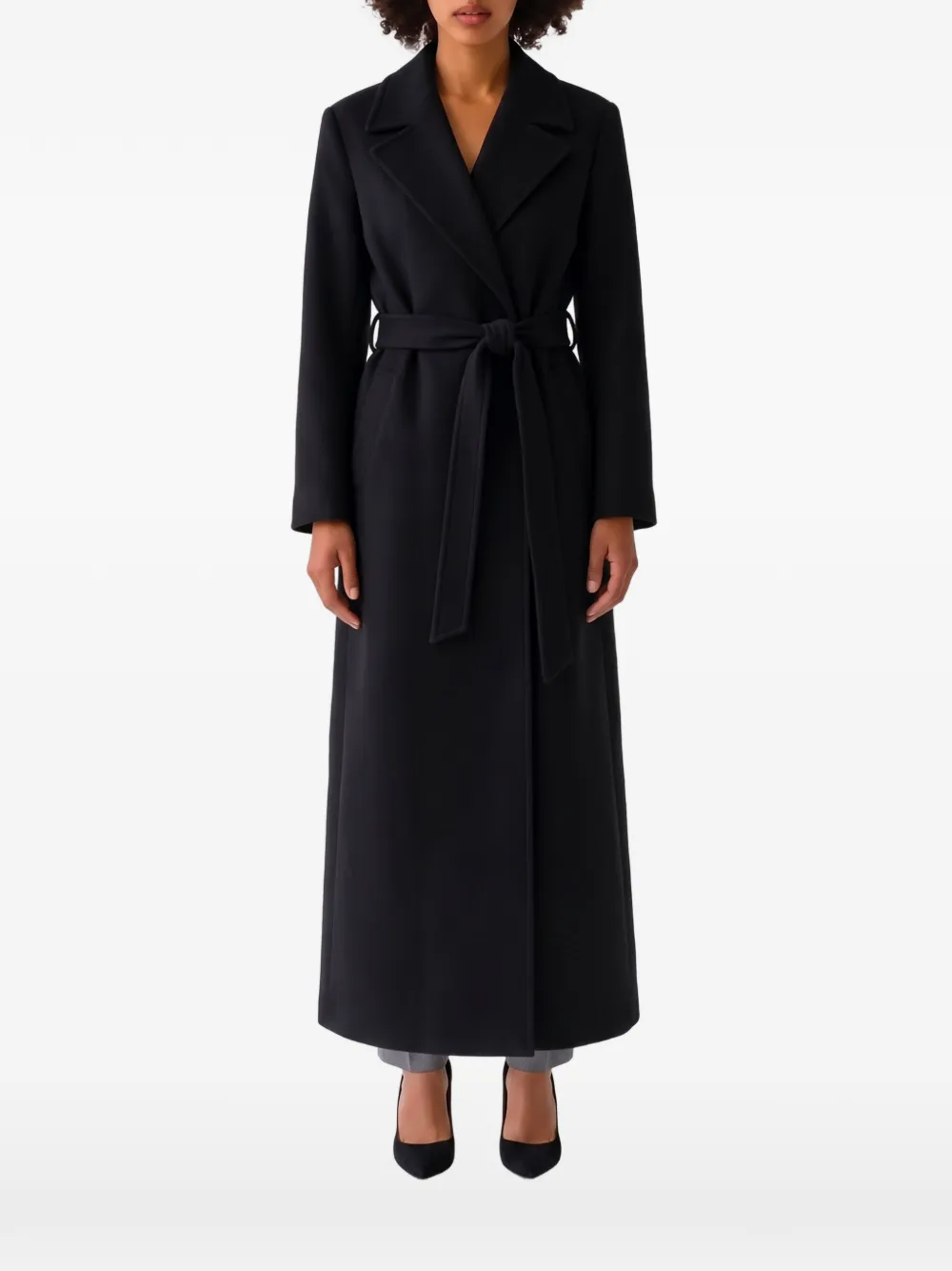 Dolce & Gabbana double-breasted coat in wool Zwart