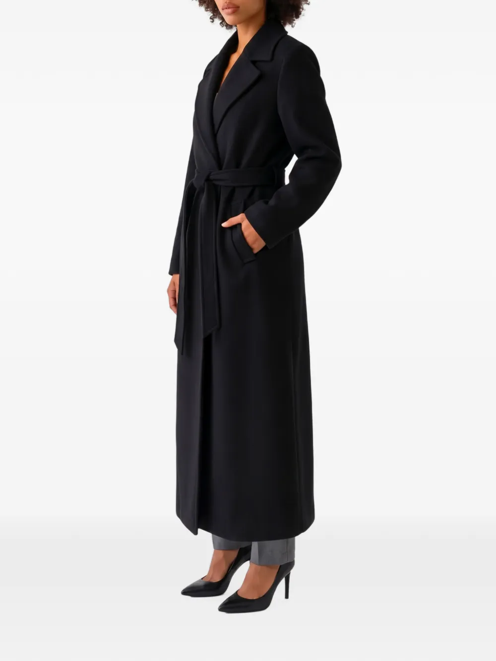 Dolce & Gabbana double-breasted coat in wool Zwart