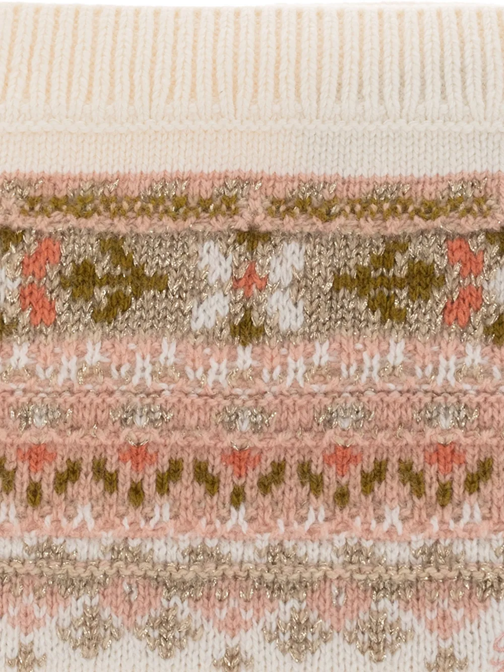 Bonpoint Jood turtleneck scarf Beige