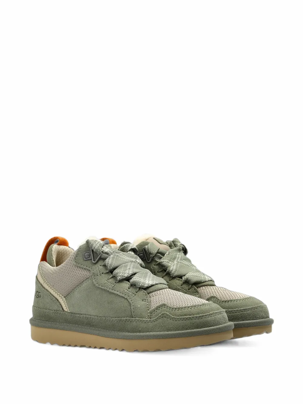 UGG Kids Lowmel panelled sneakers - Verde