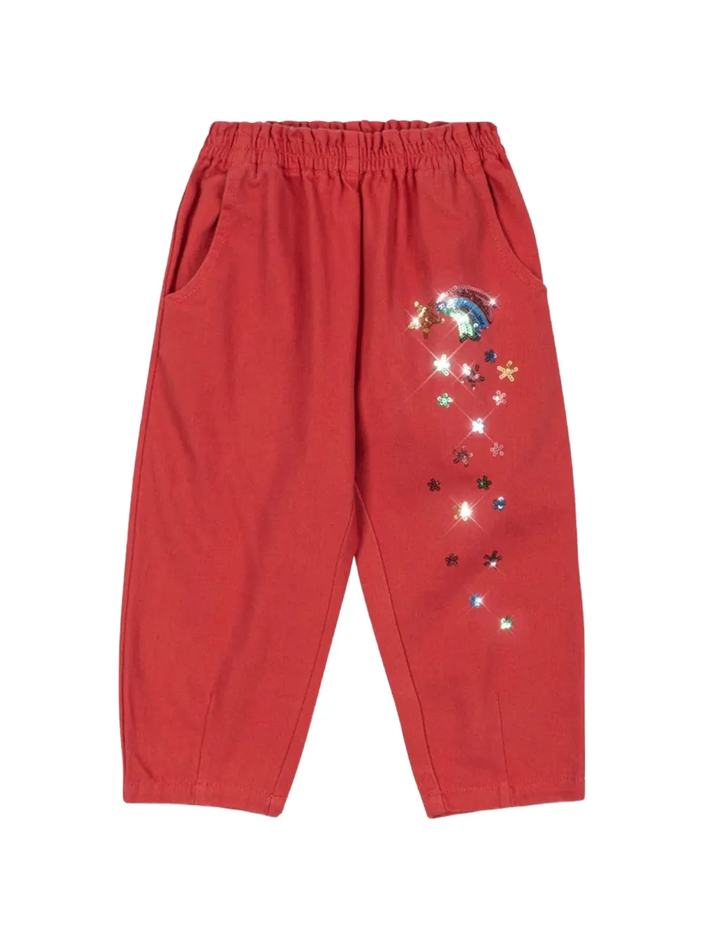 Konges Sløjd Jeans Magot con paillettes - Rosso