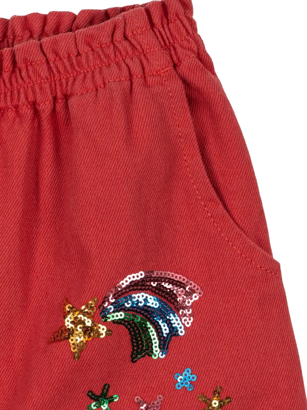 Konges Sløjd Magot jeans verfraaid met pailletten Rood