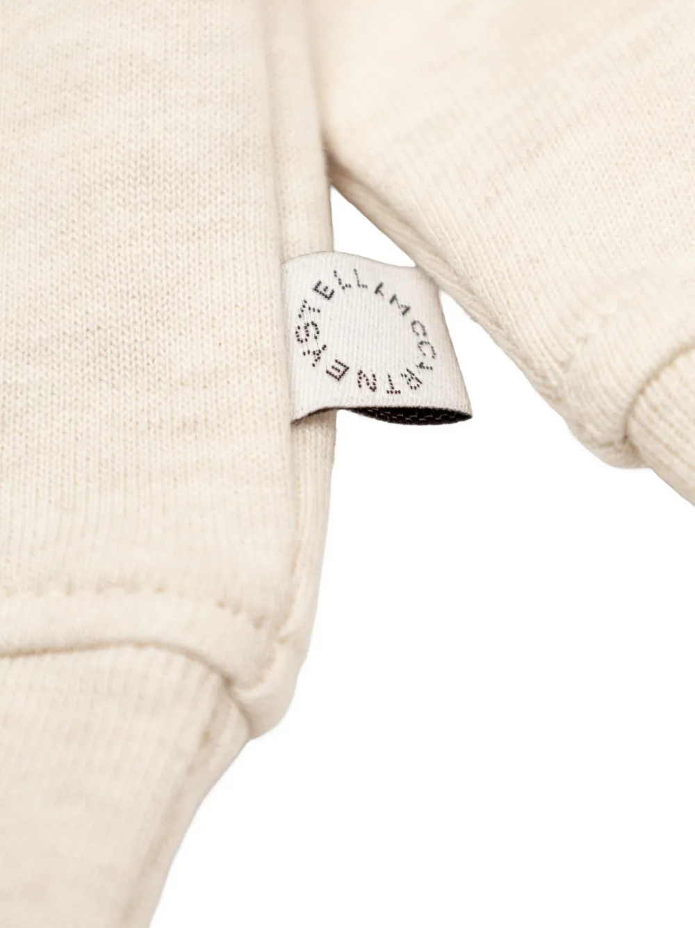 Stella McCartney Kids heart-print tracksuit set Beige