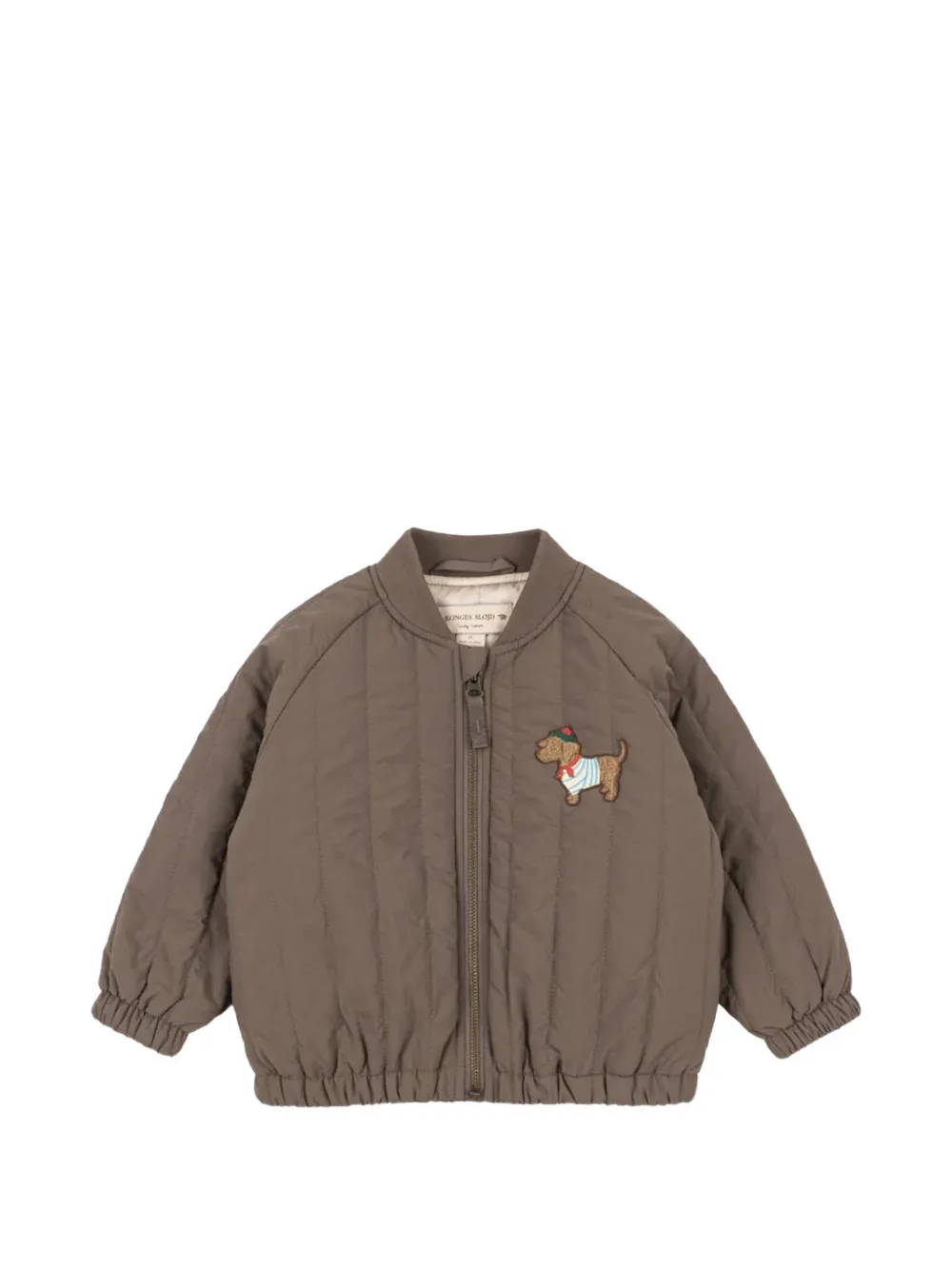 Konges Sløjd quilted dog-patch jacket Bruin