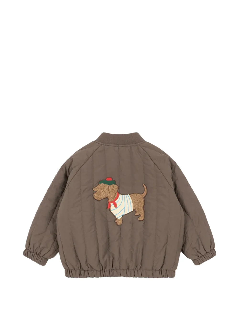 Konges Sløjd quilted dog-patch jacket Bruin