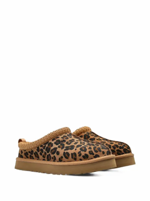 UGG Kids Tazz leopard-print leather boots