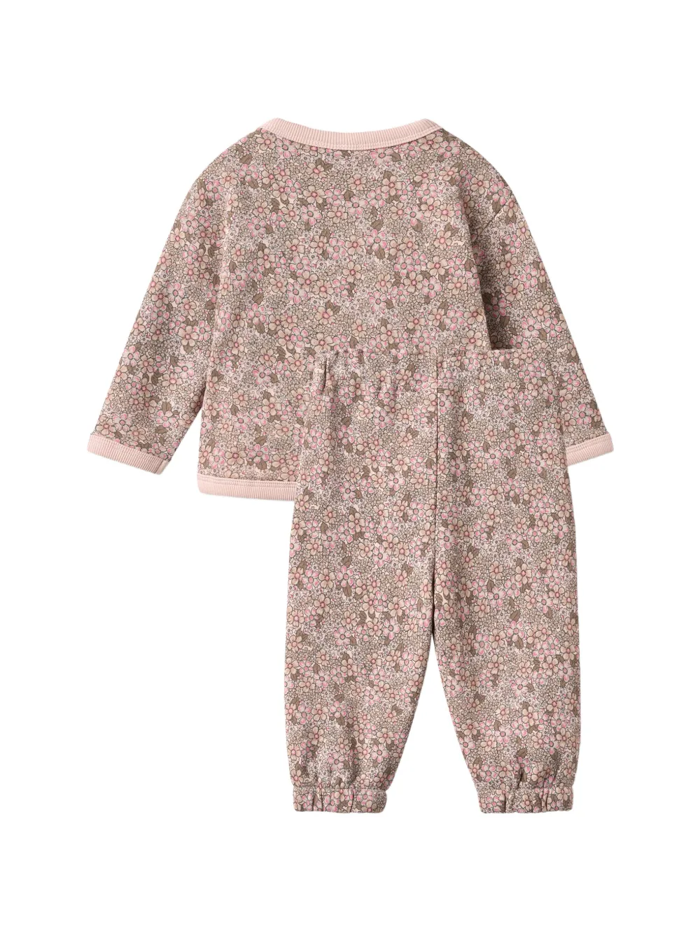 WHEAT Emery sweater en broek met bloemenprint Roze