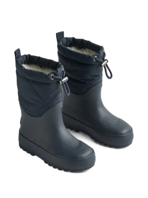 WHEAT Drizzle quilted-panel rain boots