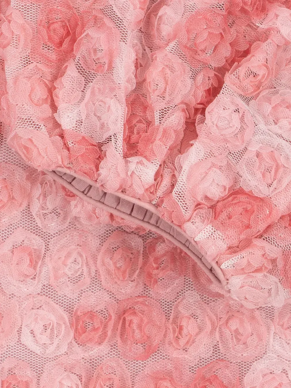 Konges Sløjd bow-detail tiered mini dress Roze
