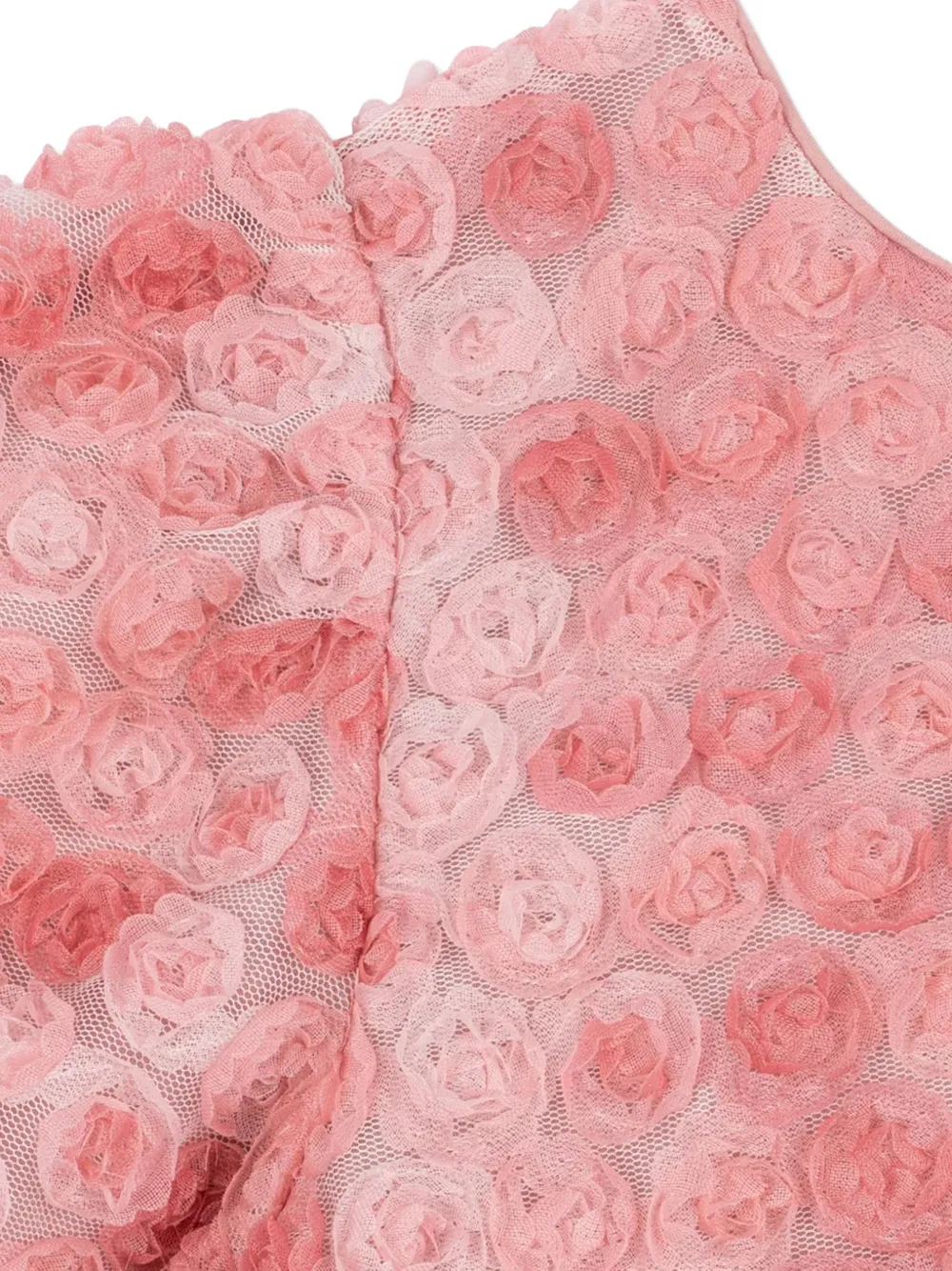 Konges Sløjd bow-detail tiered mini dress Roze