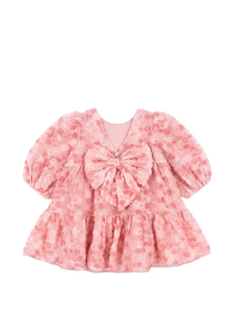 Konges Sløjd vestido corto con detalle de moño