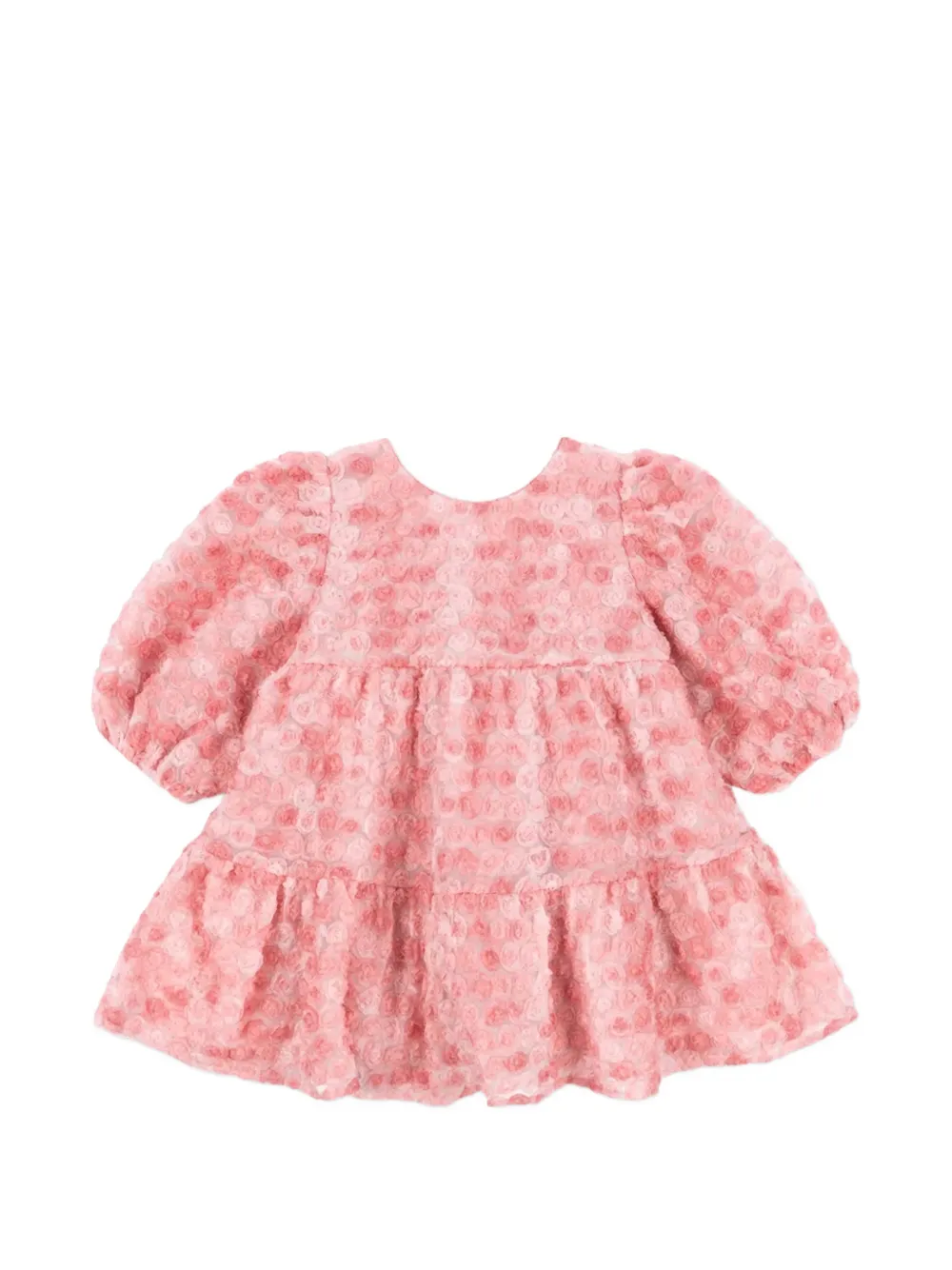 Konges Sløjd bow-detail tiered mini dress Roze