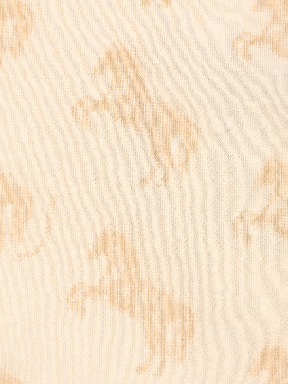 Stella McCartney Kids horse-print long-sleeve midi dress Beige