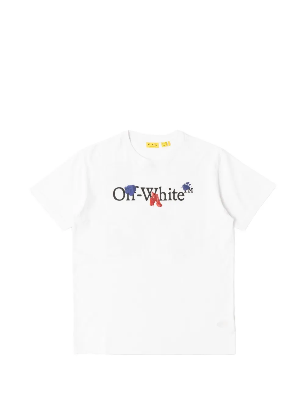 Off-White Kids Paint Splash Arrows-print T-shirt - Bianco