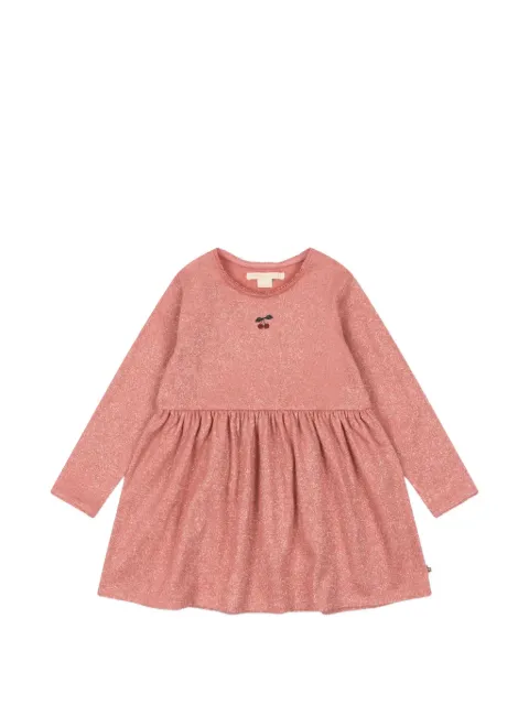 Konges Sløjd Roli cherry-embroidered midi dress