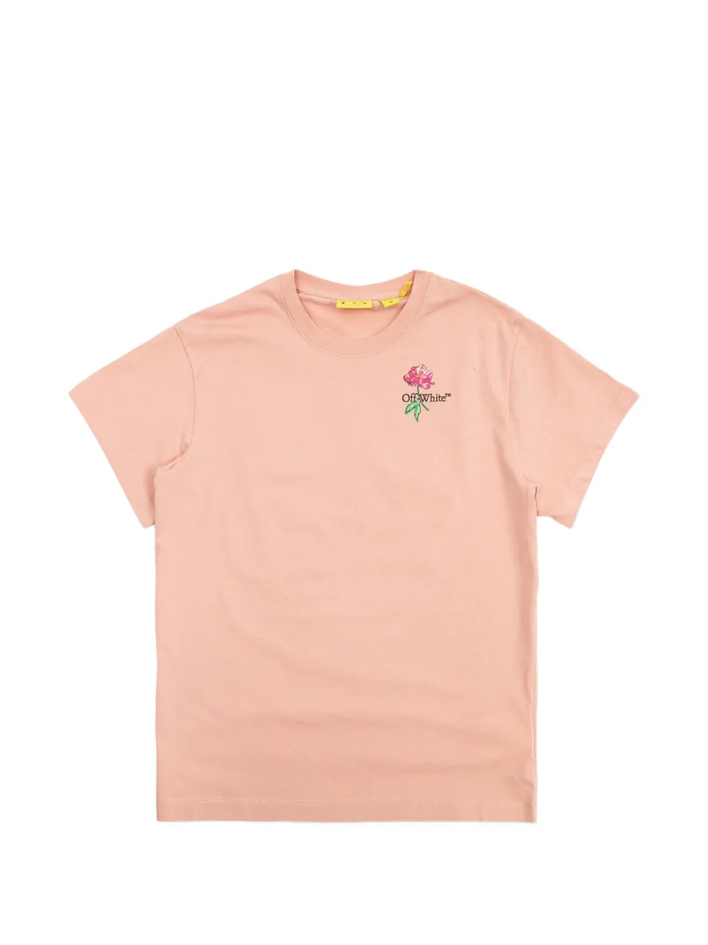 Off-White Kids floral-print T-shirt - Rosa
