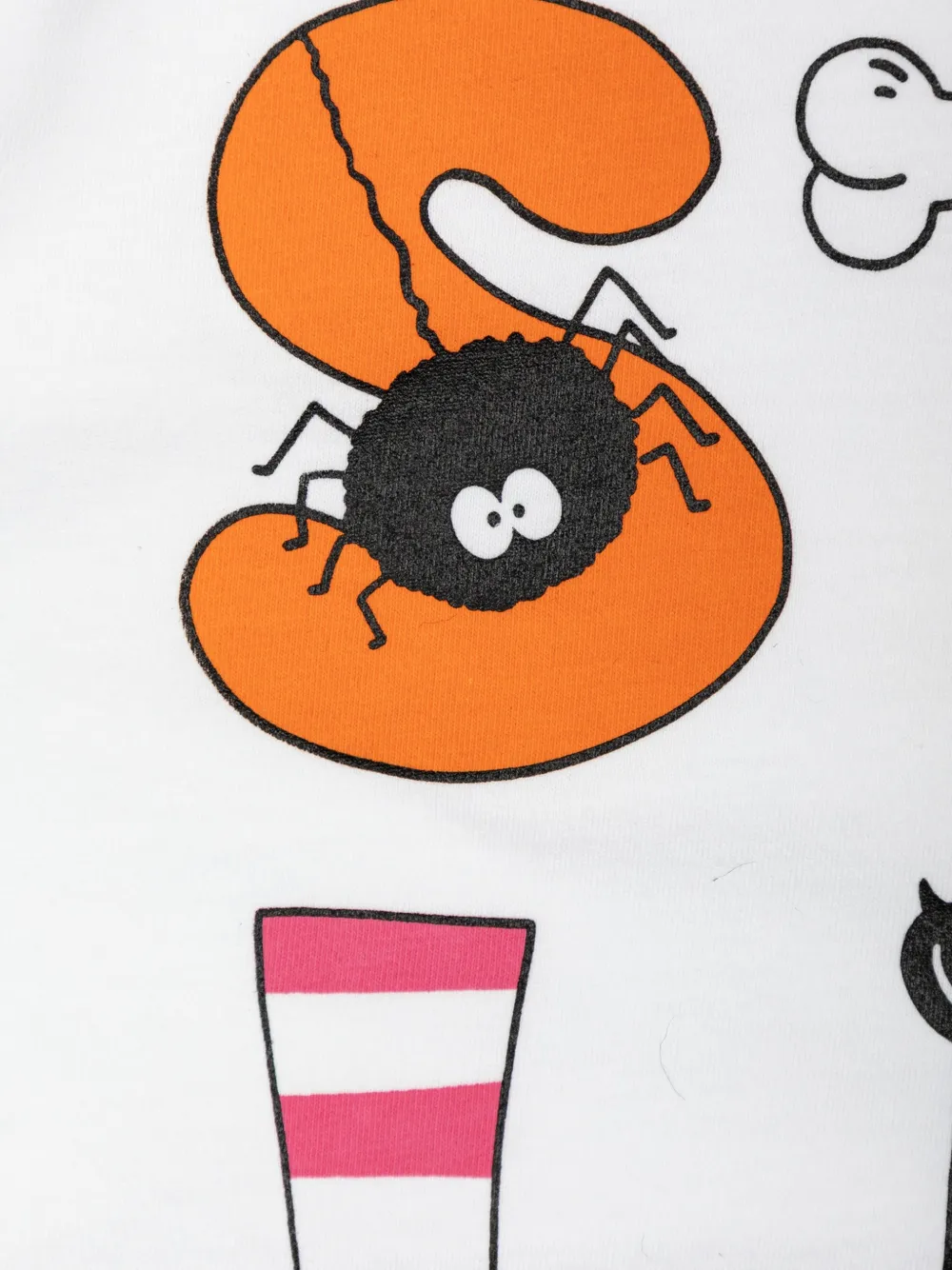 Stella McCartney Kids T-shirt met grafische print Wit